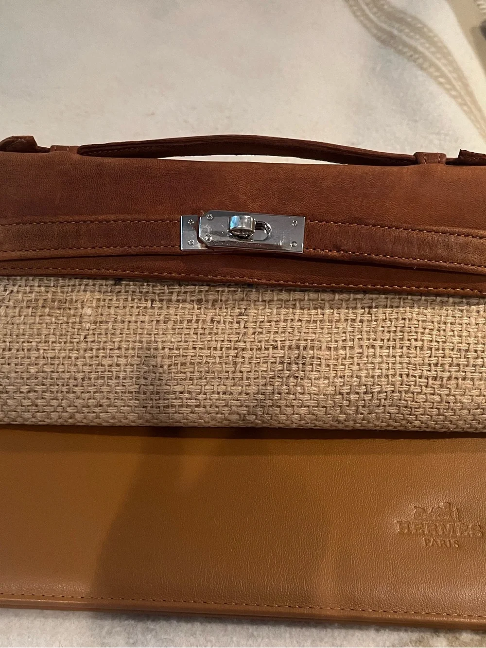 DLD Beach Panier Cuir top handle bag